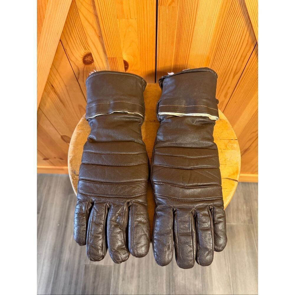 Vintage Motorcycle Hondaline Pair Of Insulated Gloves Size Large (7018)